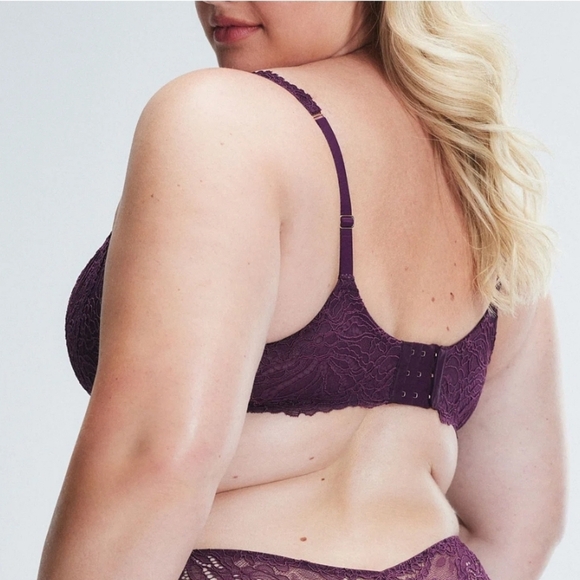 NWT Savage X Fenty Romantic Corded Lace Unlined Balconette Bra - Picture 3 of 5